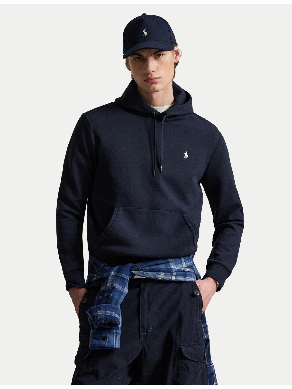 Ralph Lauren Camisola Hoodie 710907092 Navy White Navy Branco_shot1