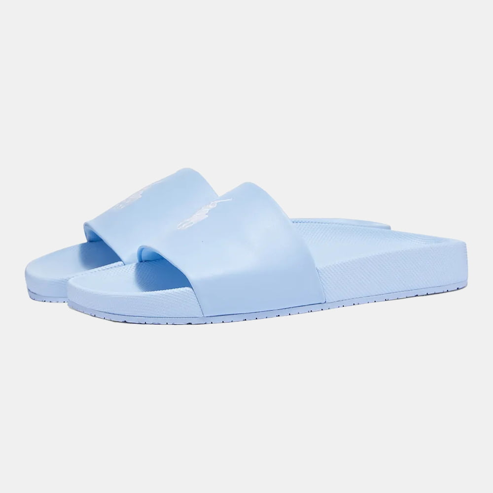 Ralph Lauren Chinelos Slippers Polo Slide Lt Blue Azul Claro Shot1