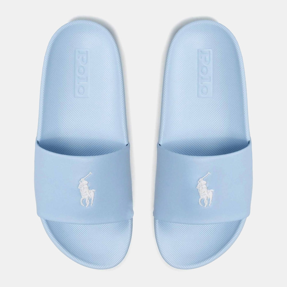 Ralph Lauren Chinelos Slippers Polo Slide Lt Blue Azul Claro Shot4