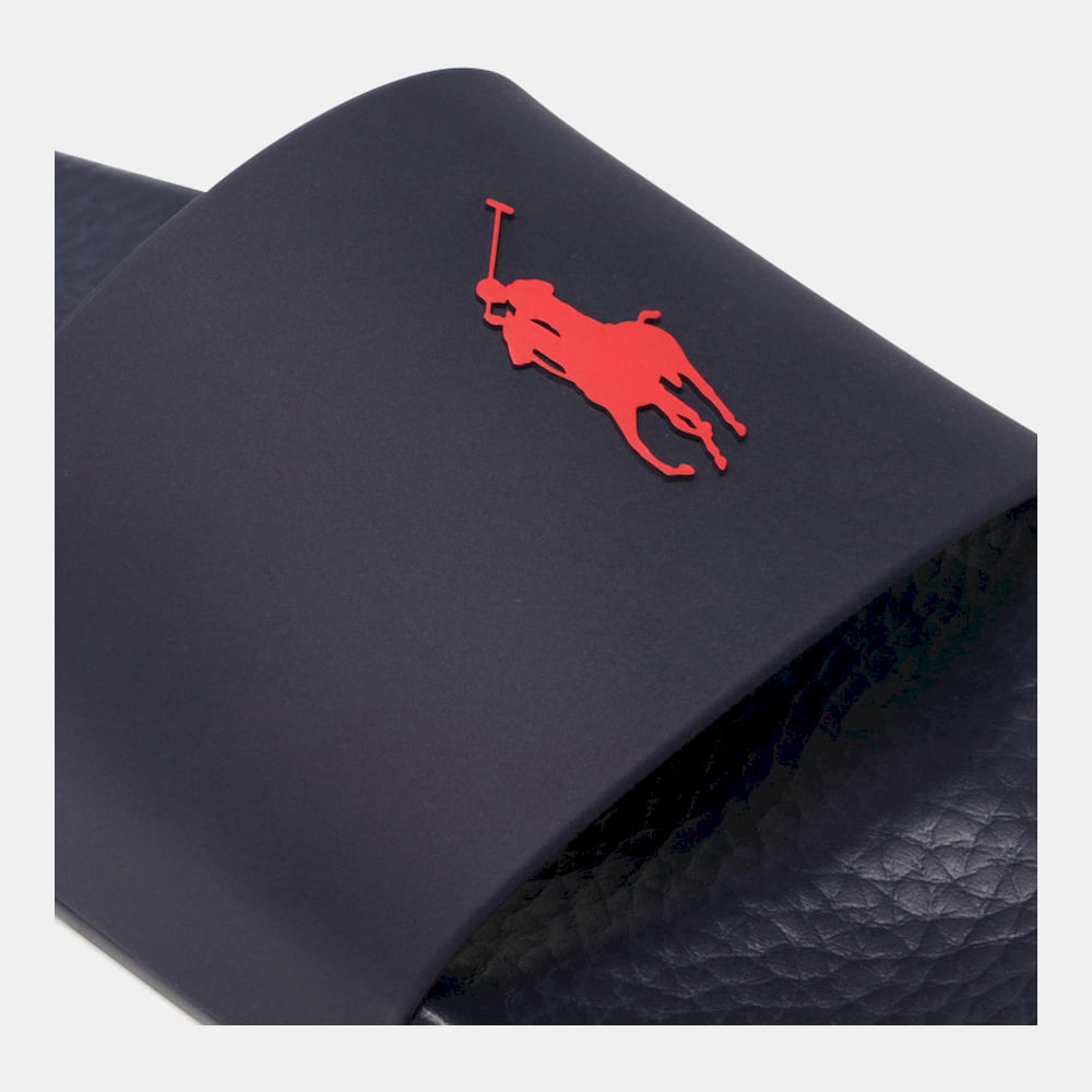 Ralph Lauren Chinelos Slippers Polo Slide Navy Red Navy Vermelho Shot10