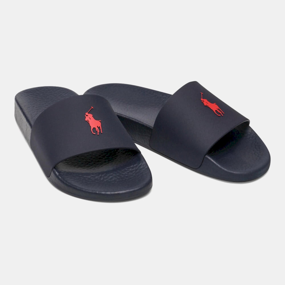 Ralph Lauren Chinelos Slippers Polo Slide Navy Red Navy Vermelho Shot6