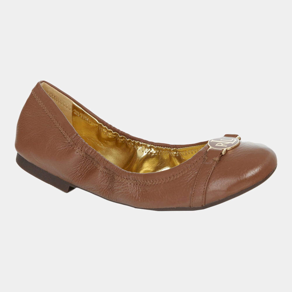 Ralph Lauren Sabrinas Ballet Flats Bethenny Tan Tan Shot2