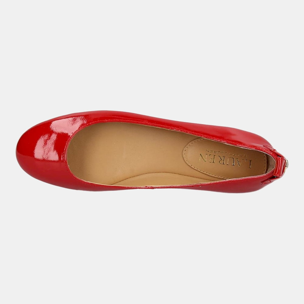 Ralph Lauren Sabrinas Ballet Flats Glenna Fl Csl Red Vermelho Shot14