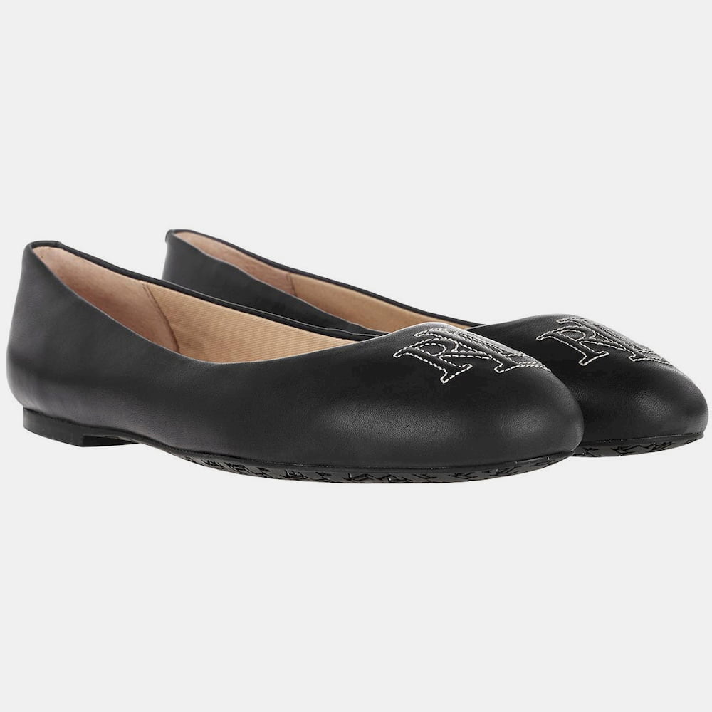 Ralph Lauren Sabrinas Ballet Flats Jamie Fl Csl Black Preto Shot2