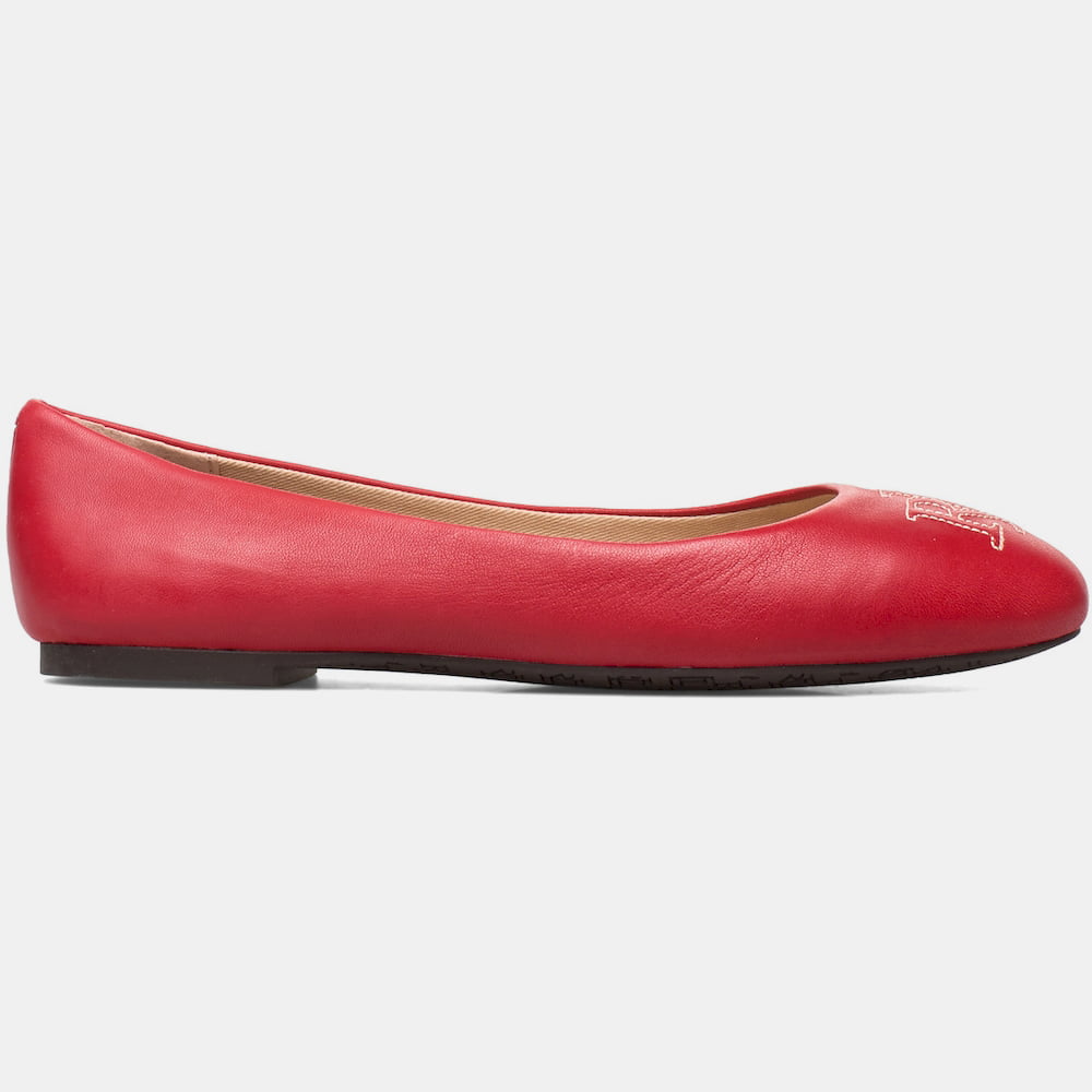 Ralph Lauren Sabrinas Ballet Flats Jamie Fl Csl Red Vermelho Shot3