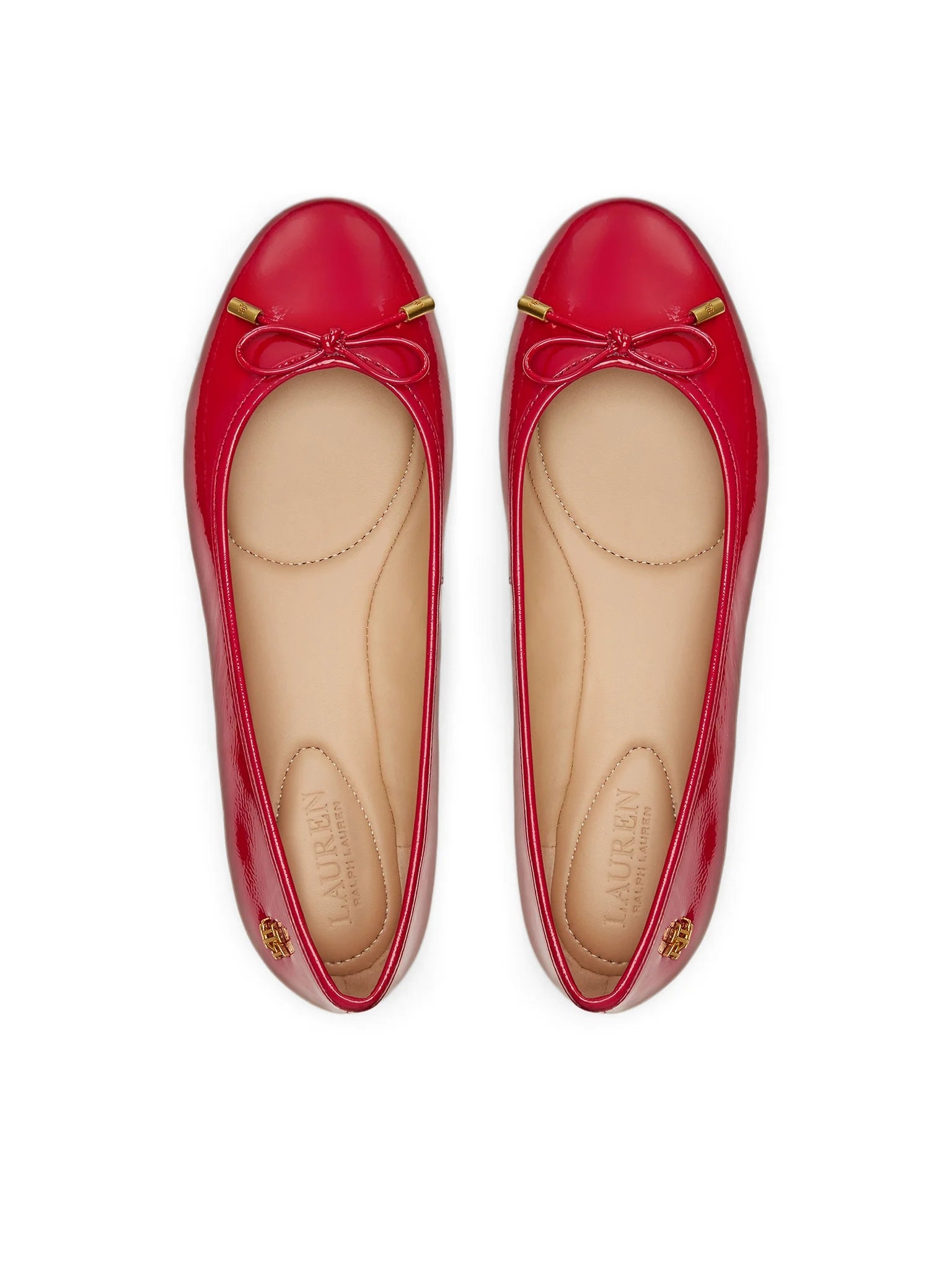 Ralph Lauren Sabrinas Ballet Flats Jayna Flats Red Verniz Vermelho Verniz_shot3