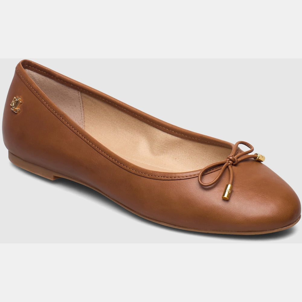 Ralph Lauren Sabrinas Ballet Flats Jayna Flats Tan Tan Shot5