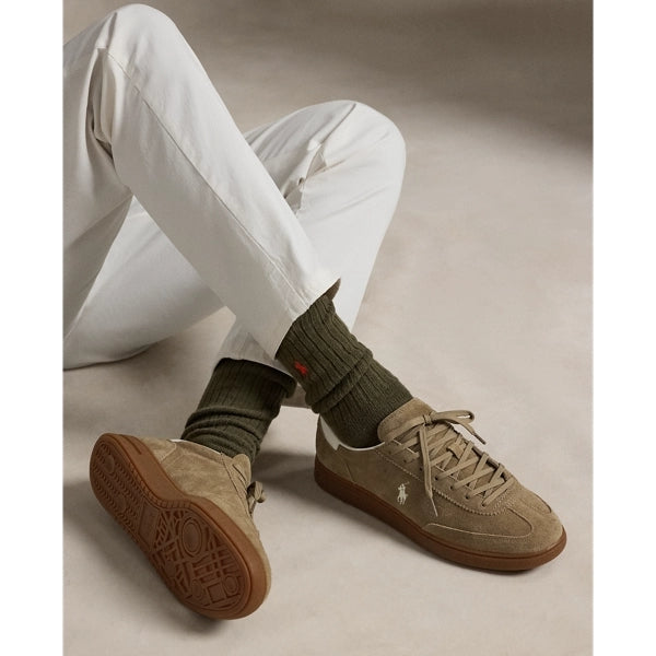 Ralph Lauren Sapatilhas Sneakers Shoes Bedford Pp Ltl Brown Whit Castanho Branco_shot5