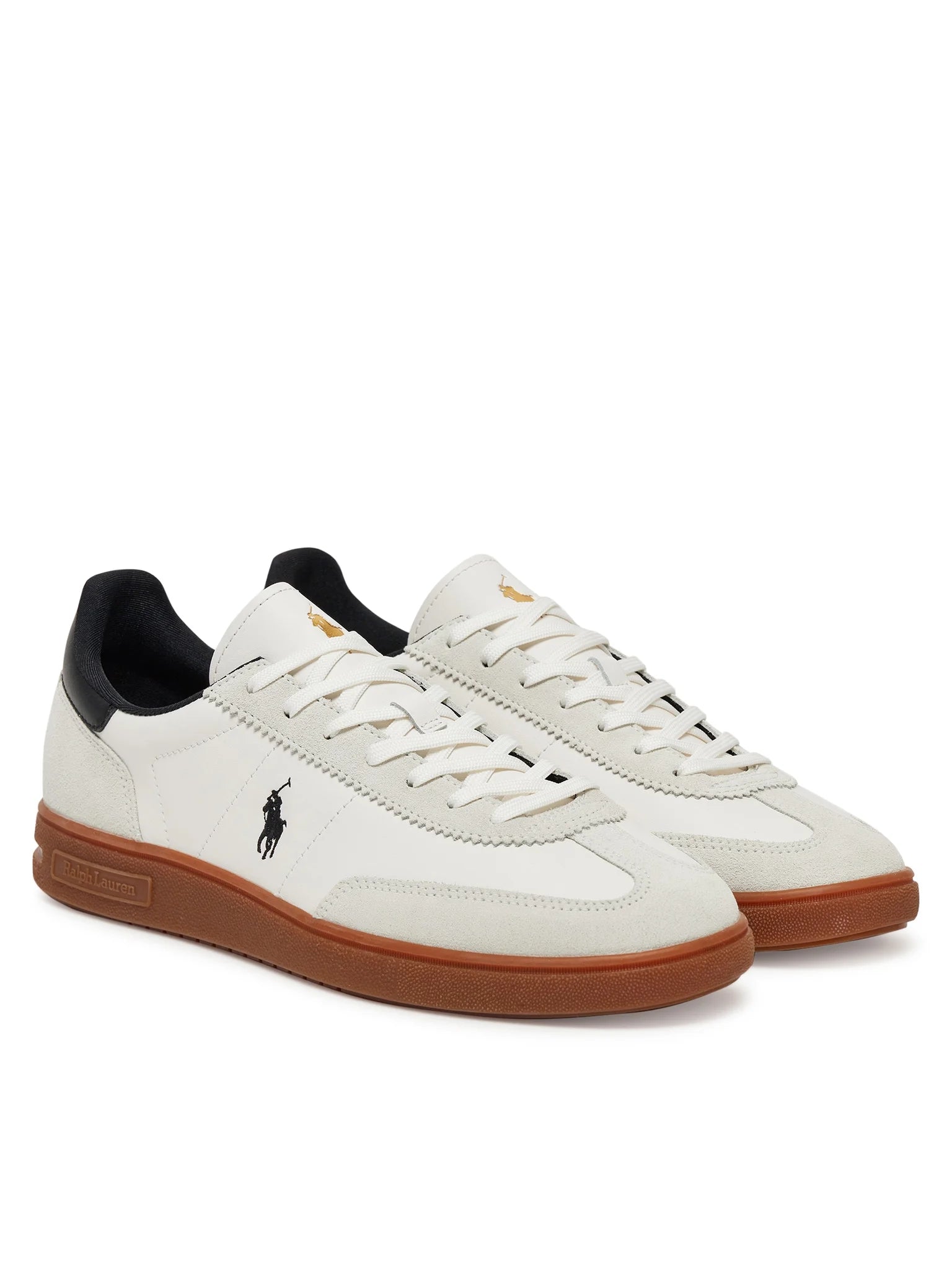 Ralph Lauren Sapatilhas Sneakers Shoes Bedford Pp Ltl White Blk Branco Preto_shot2