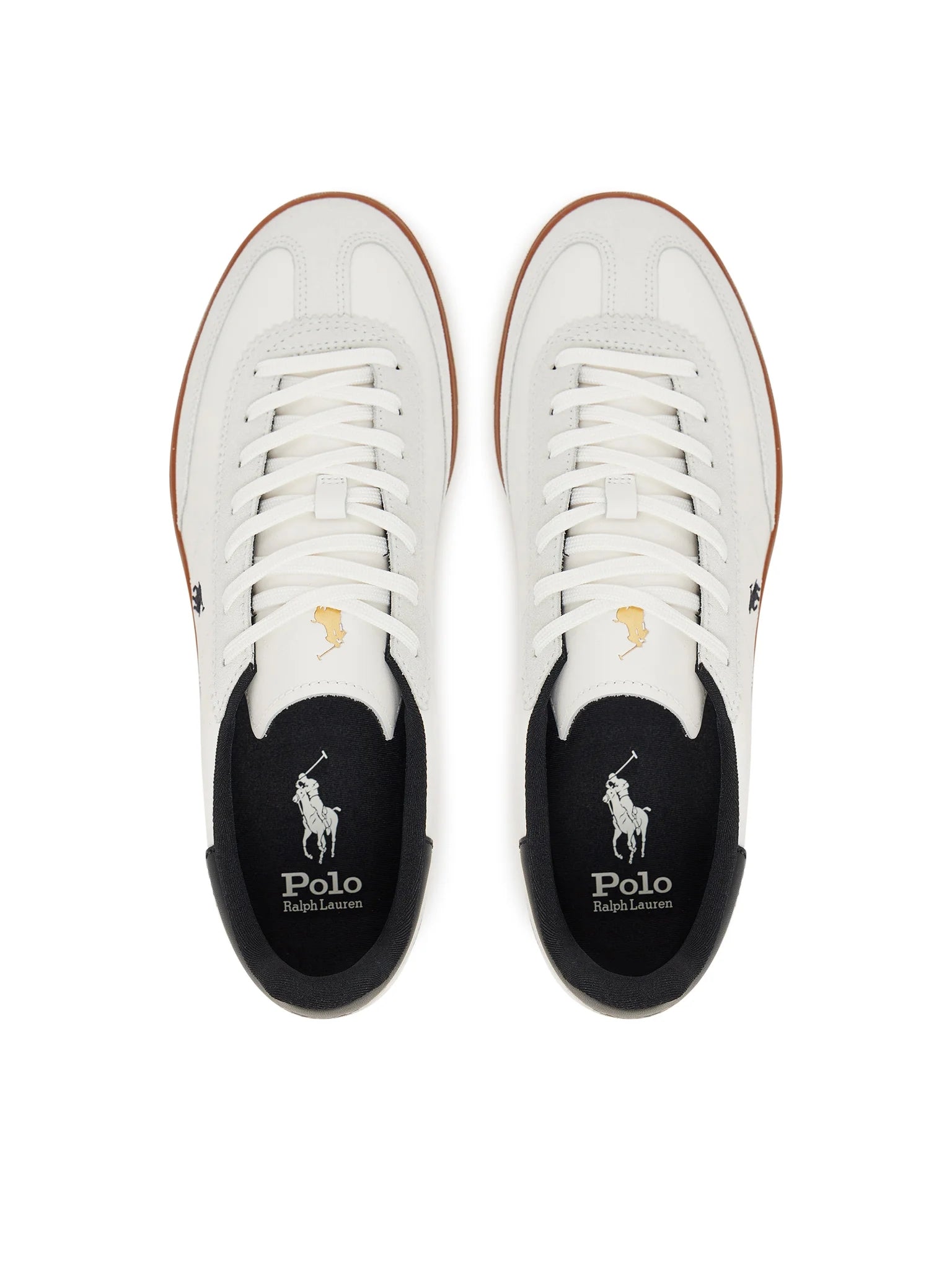 Ralph Lauren Sapatilhas Sneakers Shoes Bedford Pp Ltl White Blk Branco Preto_shot3