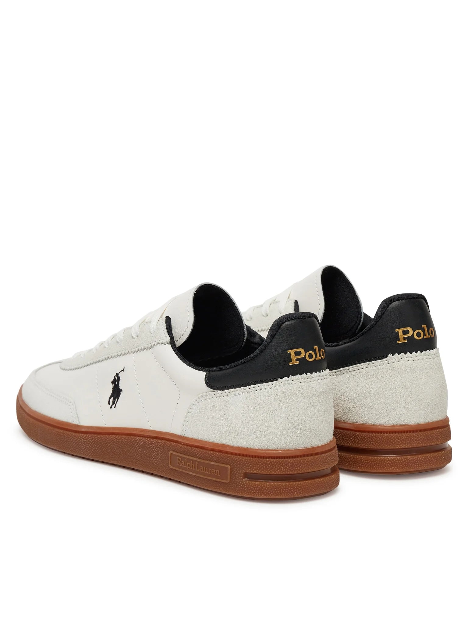 Ralph Lauren Sapatilhas Sneakers Shoes Bedford Pp Ltl White Blk Branco Preto_shot4