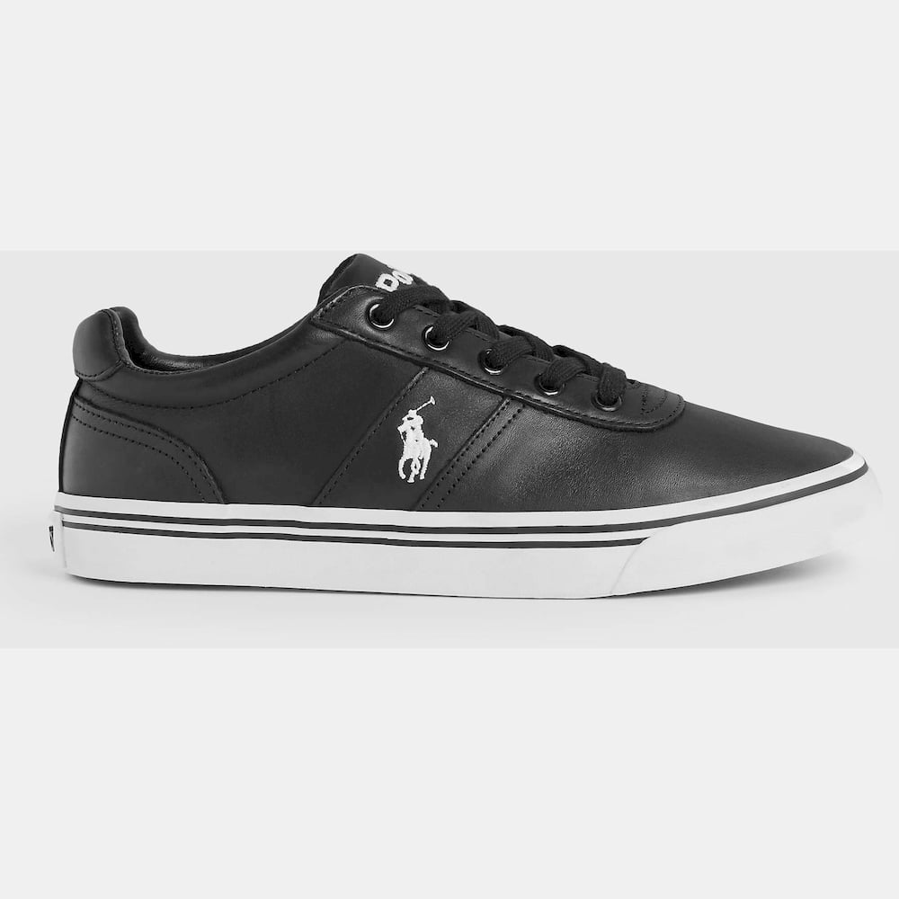 Ralph Lauren Sapatilhas Sneakers Shoes Hanf Leath Black Preto Shot8