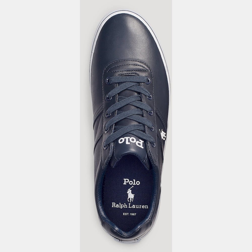 Ralph Lauren Sapatilhas Sneakers Shoes Hanf Leath Navy Navy Shot14