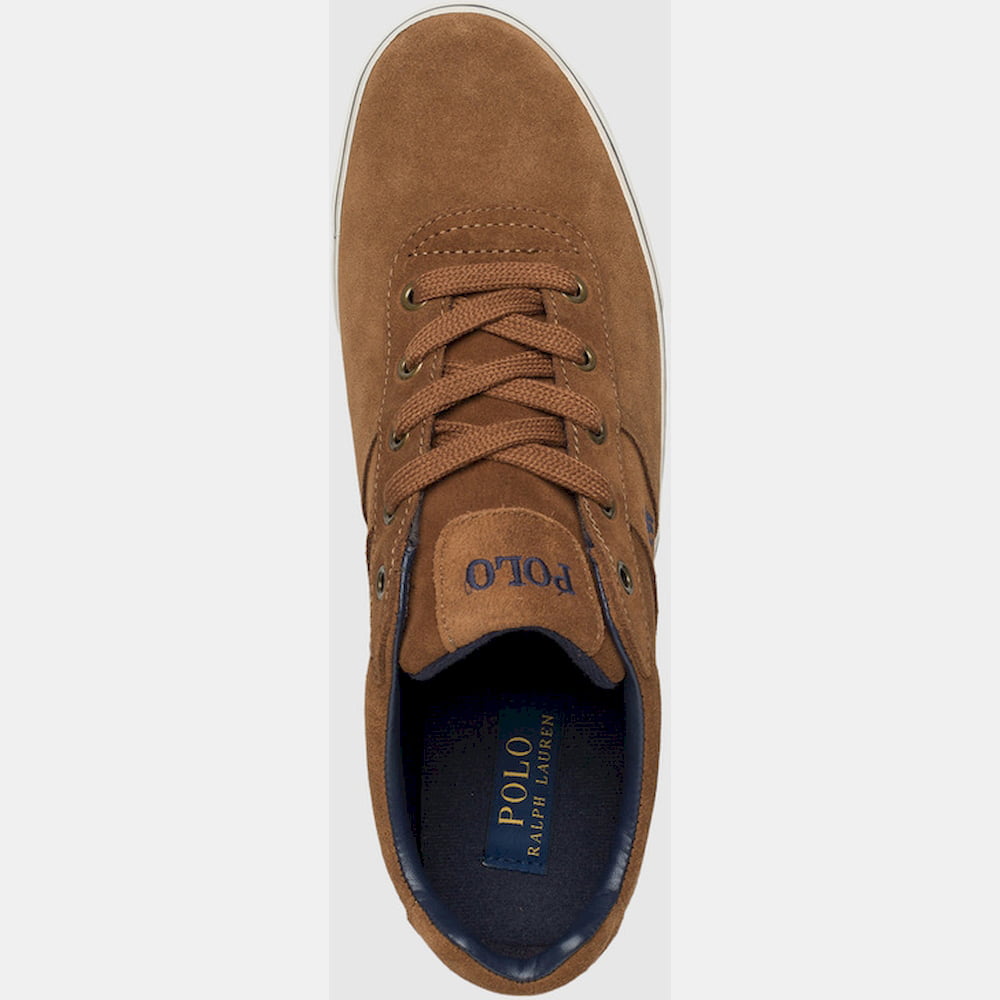 Ralph Lauren Sapatilhas Sneakers Shoes Hanf Suede Camel Camel Shot2