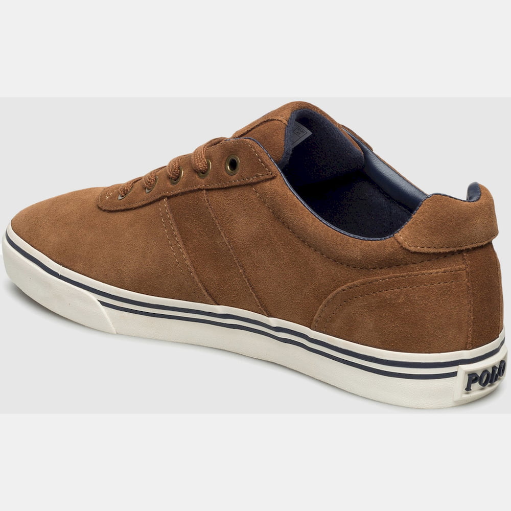 Ralph Lauren Sapatilhas Sneakers Shoes Hanf Suede Camel Camel Shot7