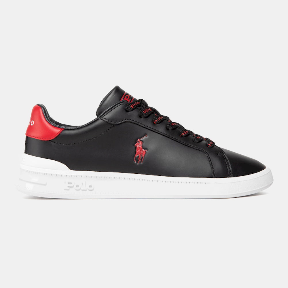 Ralph Lauren Sapatilhas Sneakers Shoes Hrtctii Sk Ath Black Red Preto Vermelho Shot9