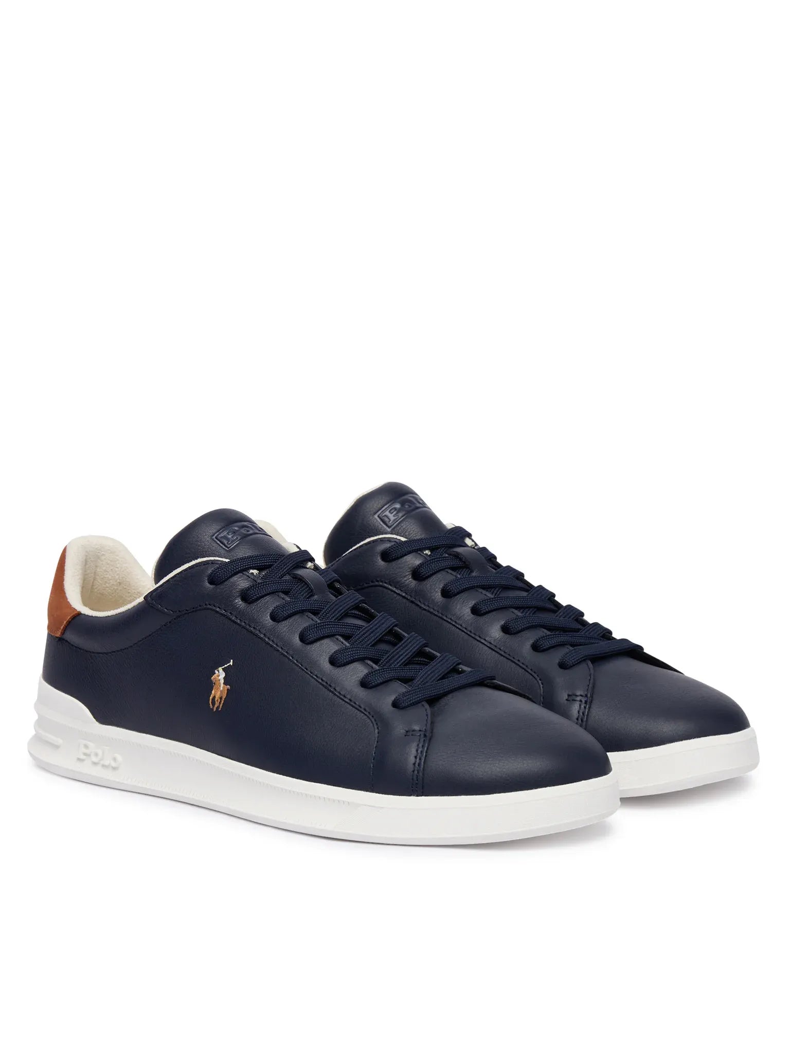 Ralph Lauren Sapatilhas Sneakers Shoes Hrtctii Sk Ath Navy Brown Azul Castanho_shot2