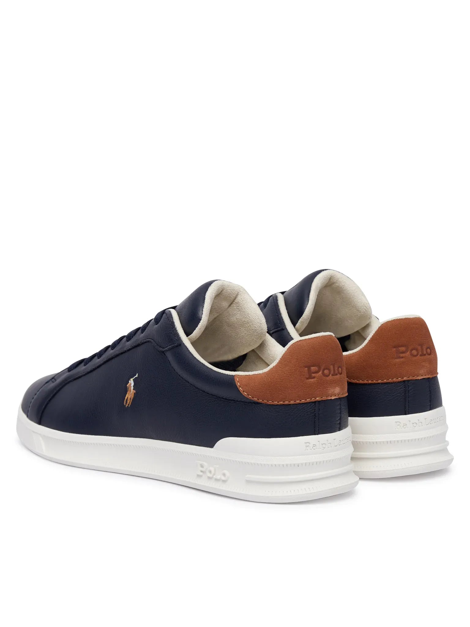 Ralph Lauren Sapatilhas Sneakers Shoes Hrtctii Sk Ath Navy Brown Azul Castanho_shot3
