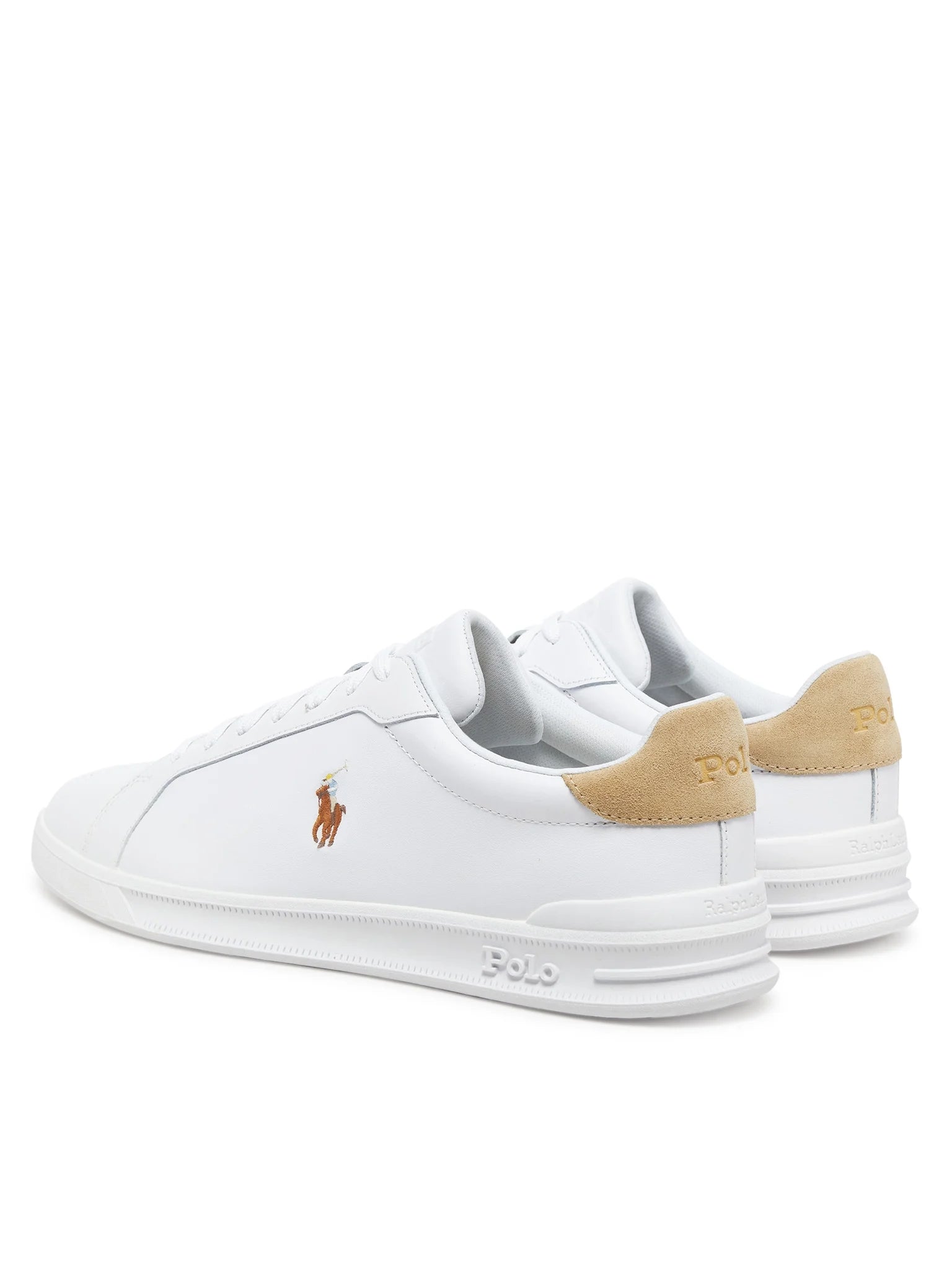 Ralph Lauren Sapatilhas Sneakers Shoes Hrtctii Sk Ath Whi Bone Branco Bone_shot2