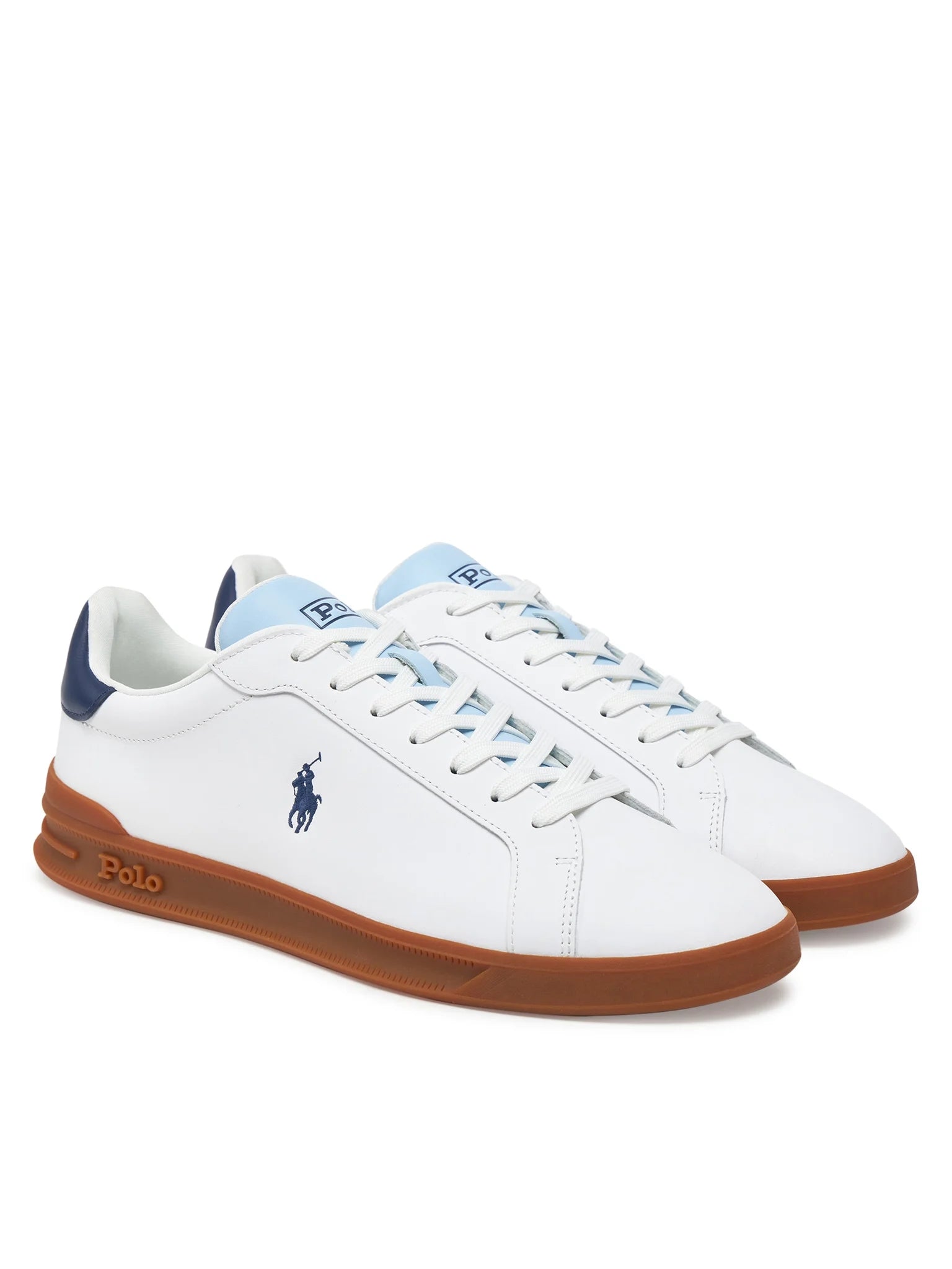 Ralph Lauren Sapatilhas Sneakers Shoes Hrtctii Sk Ath Whi Sky Nv Branco Azul_shot3
