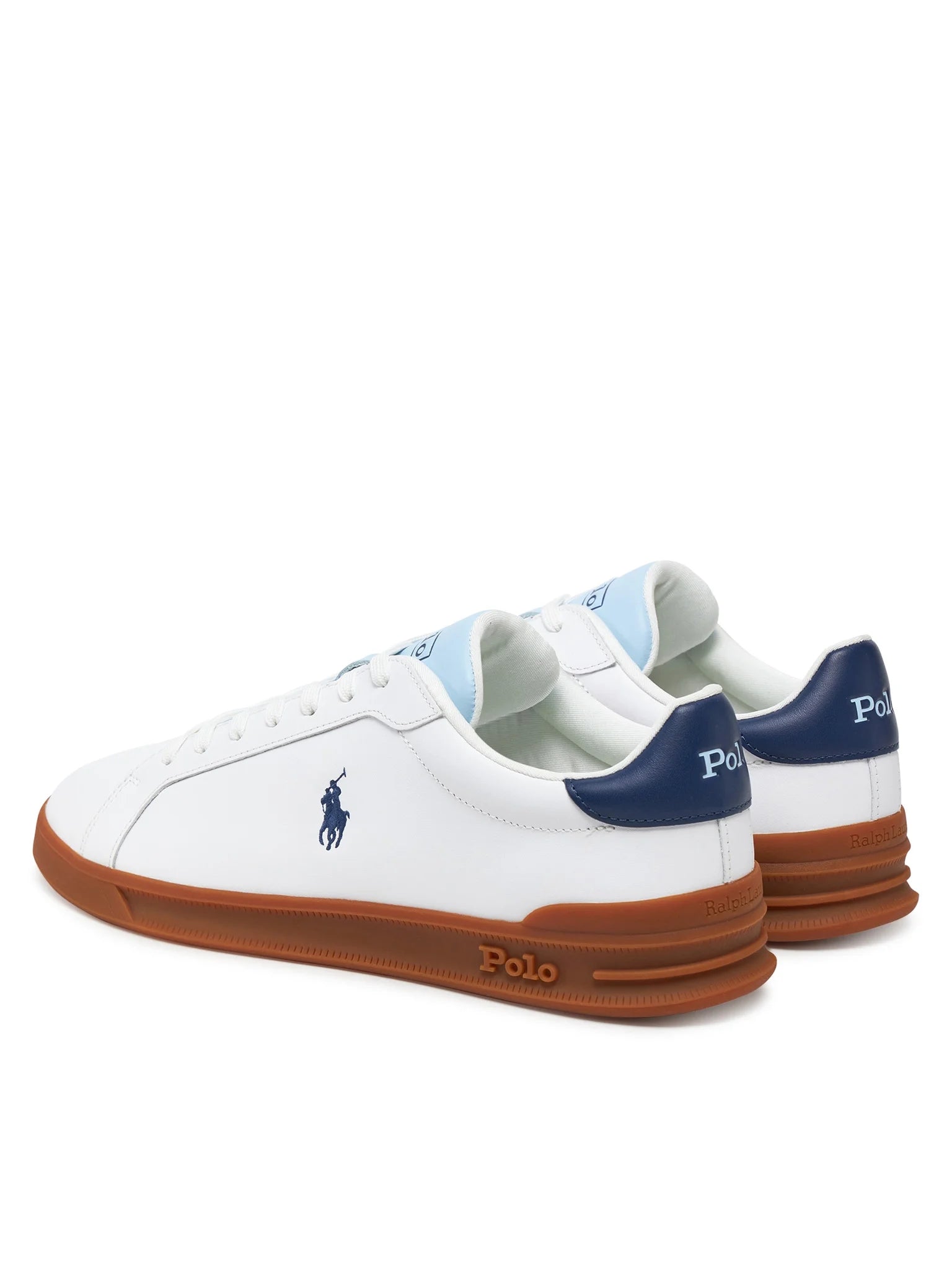 Ralph Lauren Sapatilhas Sneakers Shoes Hrtctii Sk Ath Whi Sky Nv Branco Azul_shot4