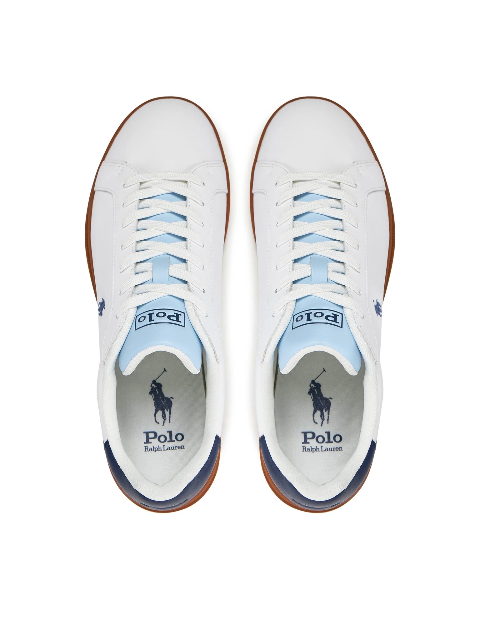 Ralph Lauren Sapatilhas Sneakers Shoes Hrtctii Sk Ath Whi Sky Nv Branco Azul_shot5