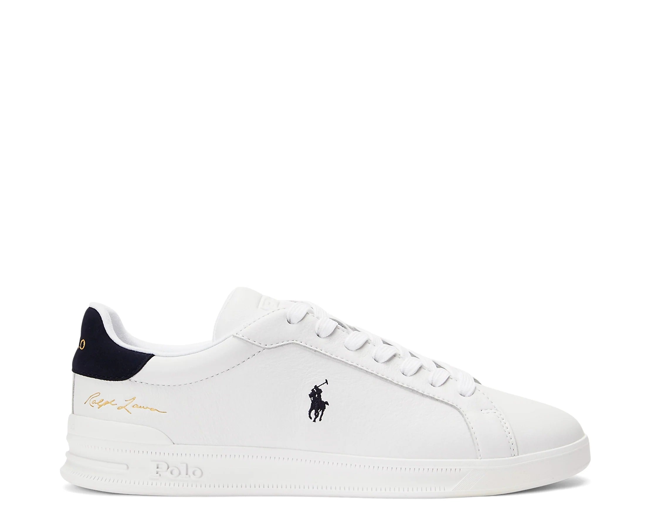 Ralph Lauren Sapatilhas Sneakers Shoes Hrtctii Sk Ath White.logo Branco_shot2