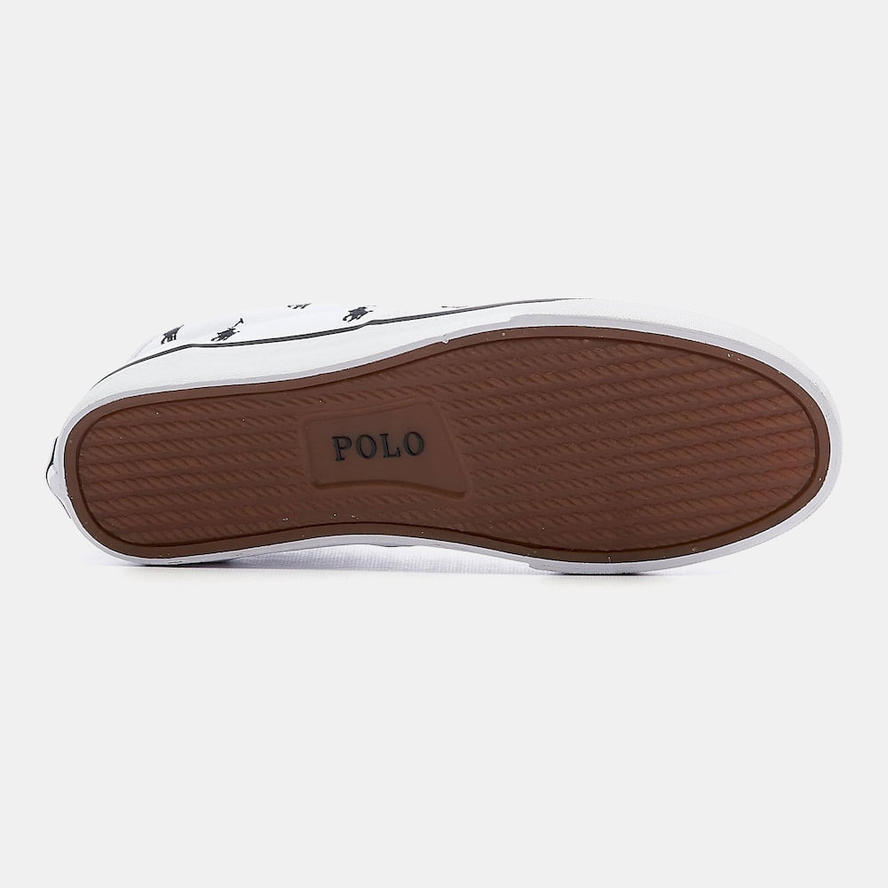 Ralph Lauren Sapatilhas Sneakers Shoes Thorton Logo White Blk Branco Preto Shot8