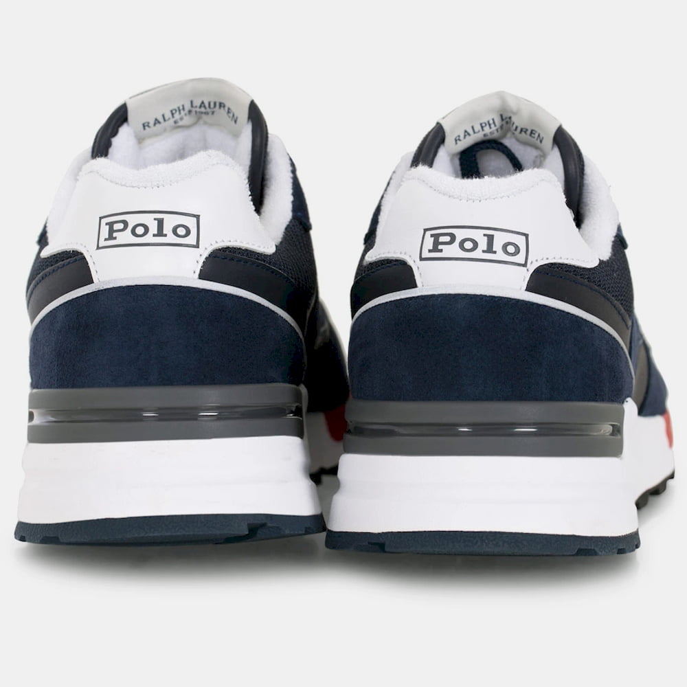 Ralph Lauren Sapatilhas Sneakers Shoes Trckstr Pon Sk Navy Wh Re Azul Branco Vermelho Shot5