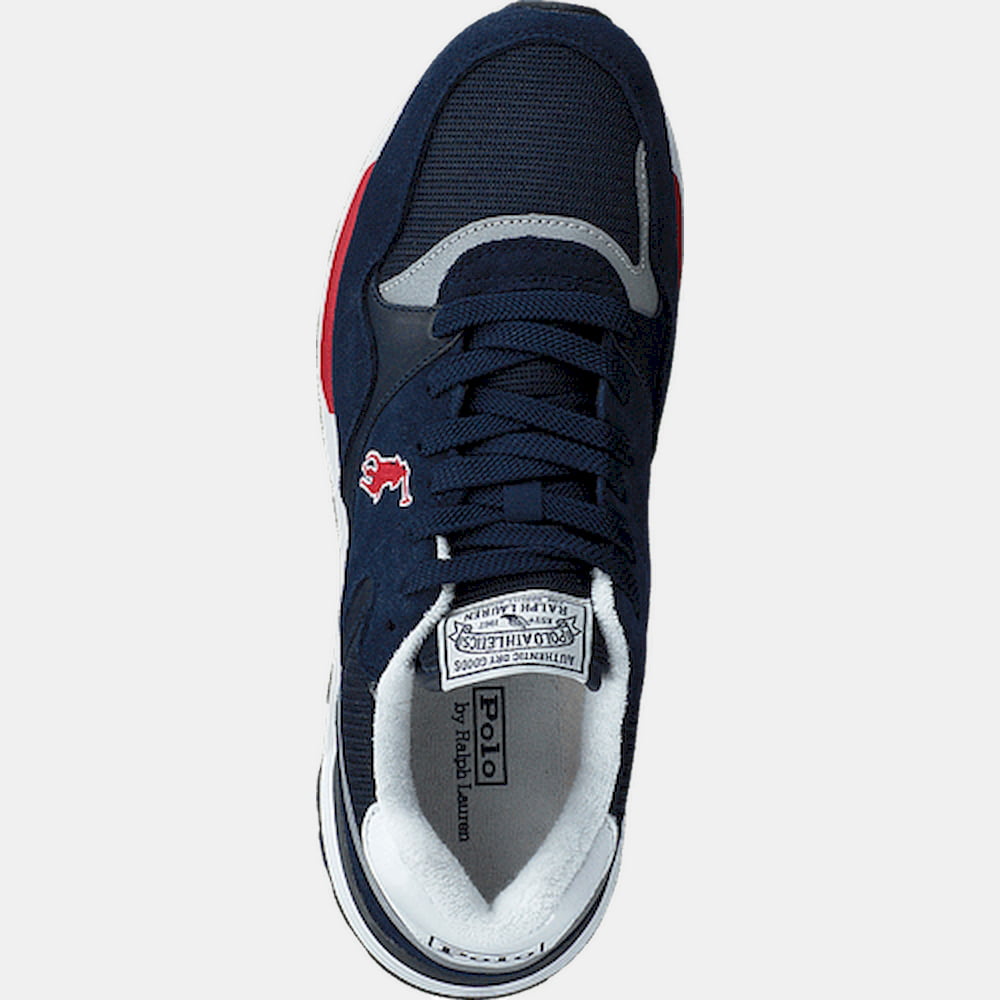 Ralph Lauren Sapatilhas Sneakers Shoes Trckstr Pon Sk Navy Wh Re Azul Branco Vermelho Shot7