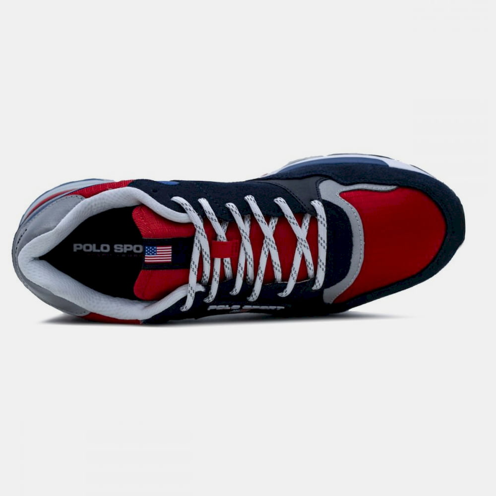 Ralph Lauren Sapatilhas Sneakers Shoes Trkstr 100le Navy Wh Wh Navy Branco Shot10