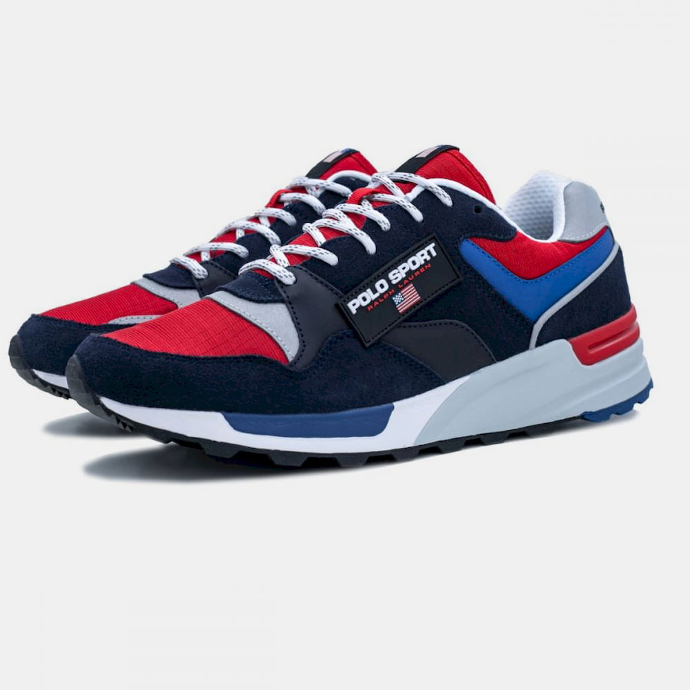 Ralph Lauren Sapatilhas Sneakers Shoes Trkstr 100le Navy Wh Wh Navy Branco Shot12
