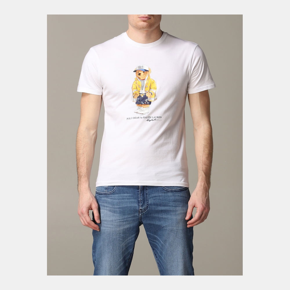 Ralph Lauren T Shirt 710795737 White Branco Shot2