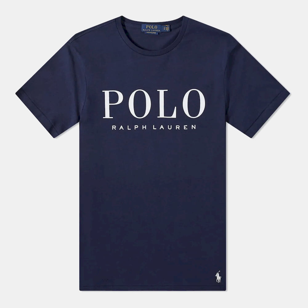 Ralph Lauren T Shirt 710860829 Navy White Navy Branco Shot1