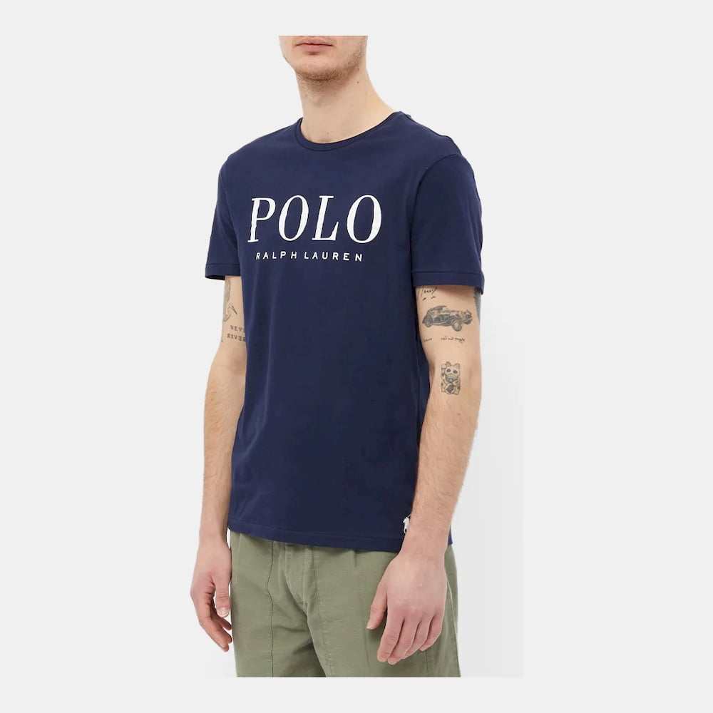 Ralph Lauren T Shirt 710860829 Navy White Navy Branco Shot3