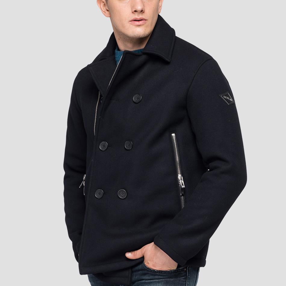 Replay Blusão Jackets M8109 Dk.blue Azul Escuro Shot9