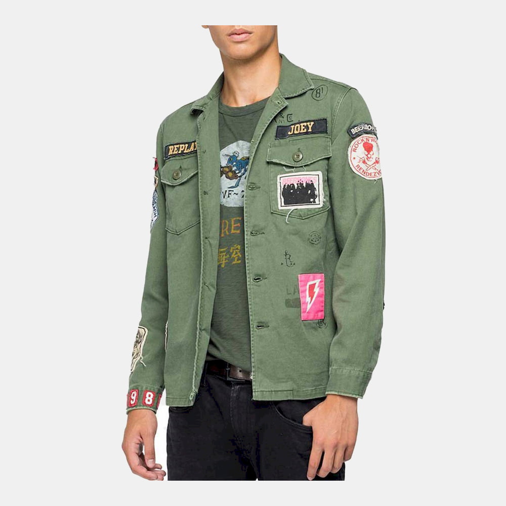 Replay Blusão Jackets M8825e Green Moss Verde Moss Shot12