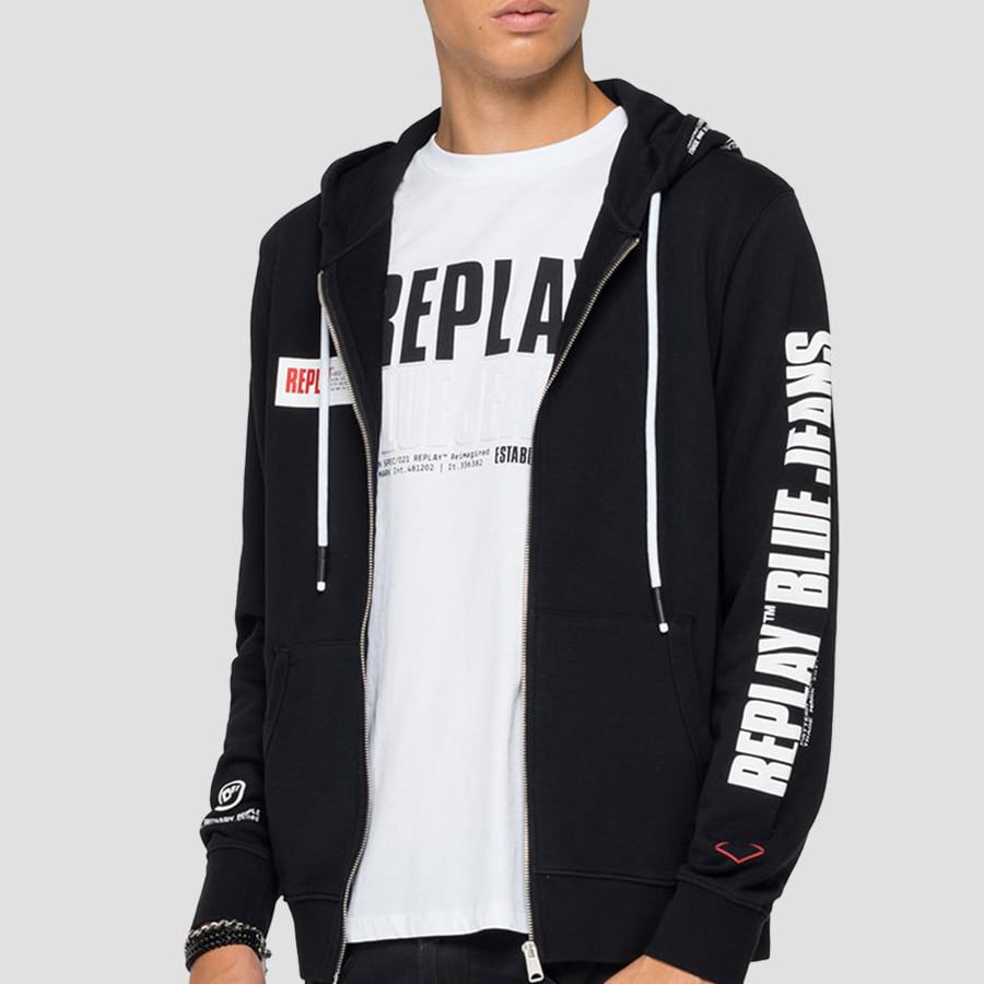 Replay Blusao Jackets M3322 Black Preto Shot1
