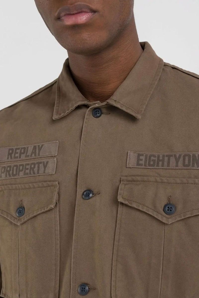 Replay Blusao Jackets M4129 Green Moss Verde Moss_shot1