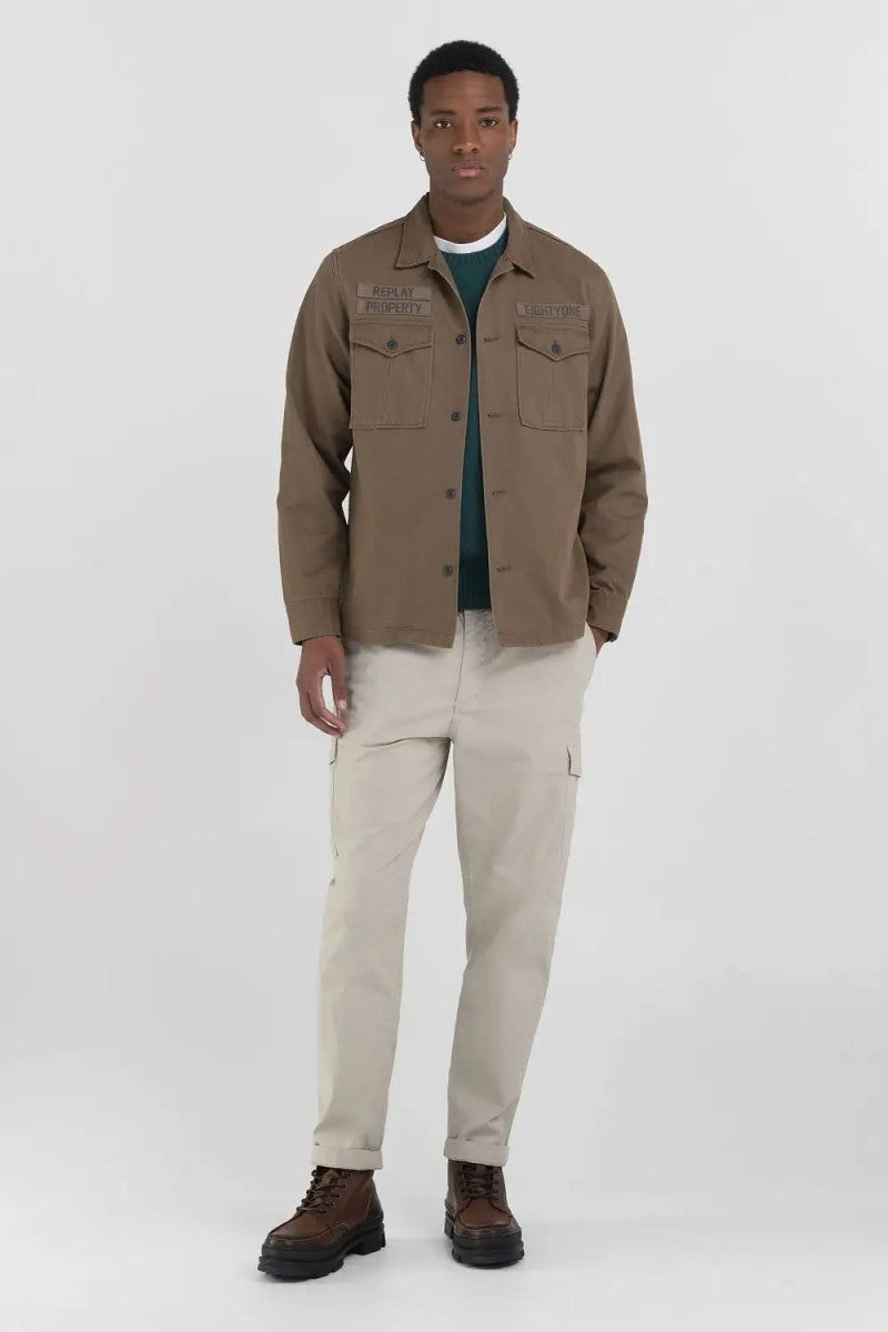 Replay Blusao Jackets M4129 Green Moss Verde Moss_shot3