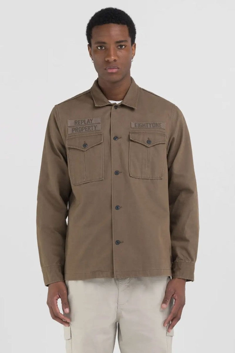 Replay Blusao Jackets M4129 Green Moss Verde Moss_shot4