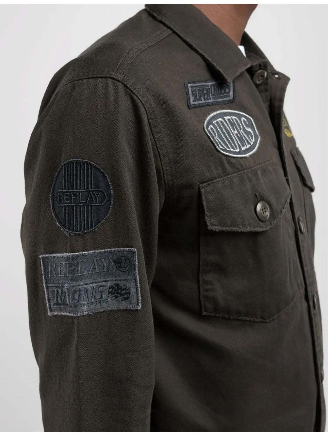 Replay Blusao Jackets M8825q Dk.green Verde Escuro_shot1