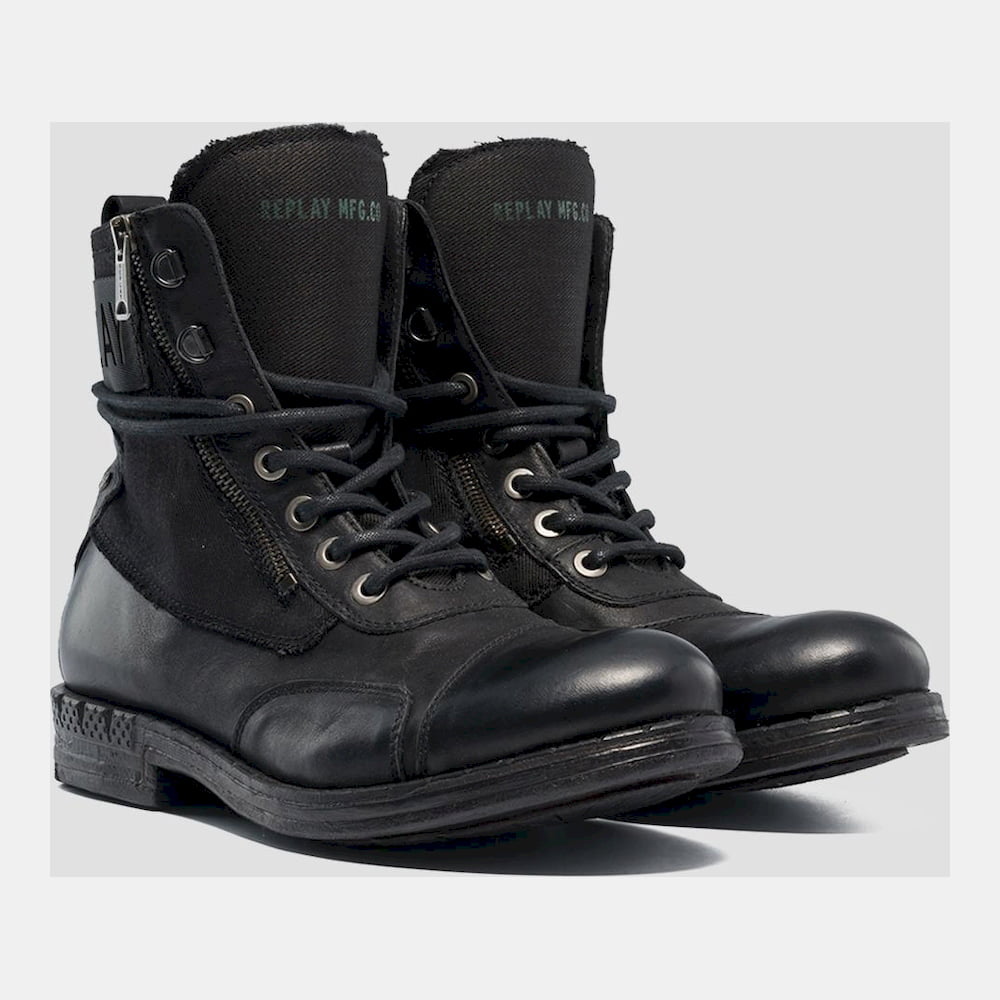 Replay Botas Boots Deptford Black Preto Shot12