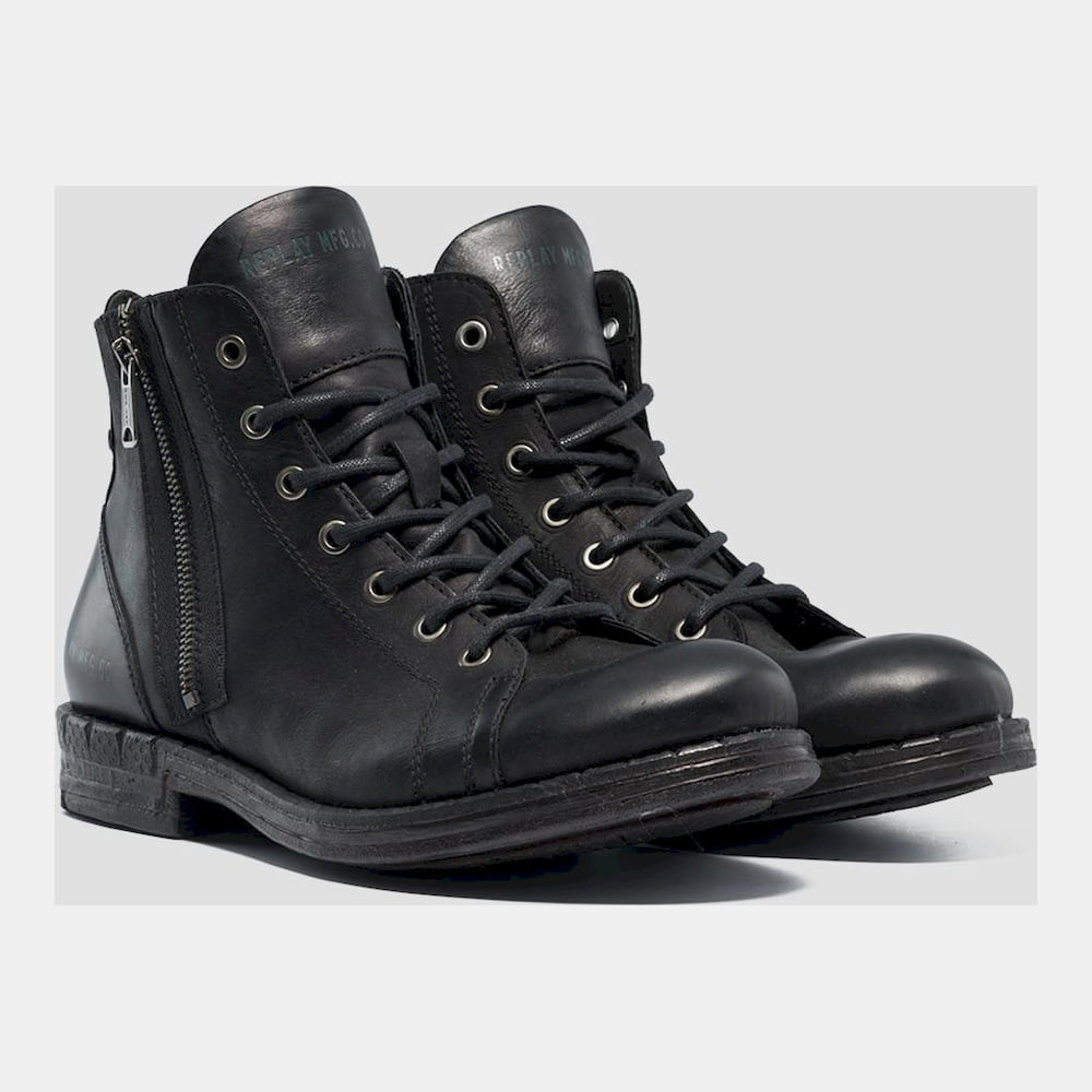Replay Botas Boots Leicester Black Preto Shot12