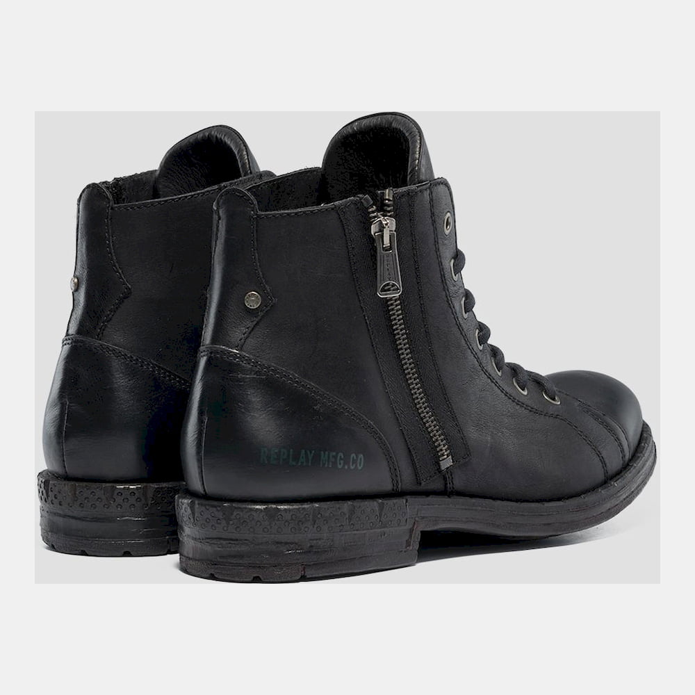 Replay Botas Boots Leicester Black Preto Shot8