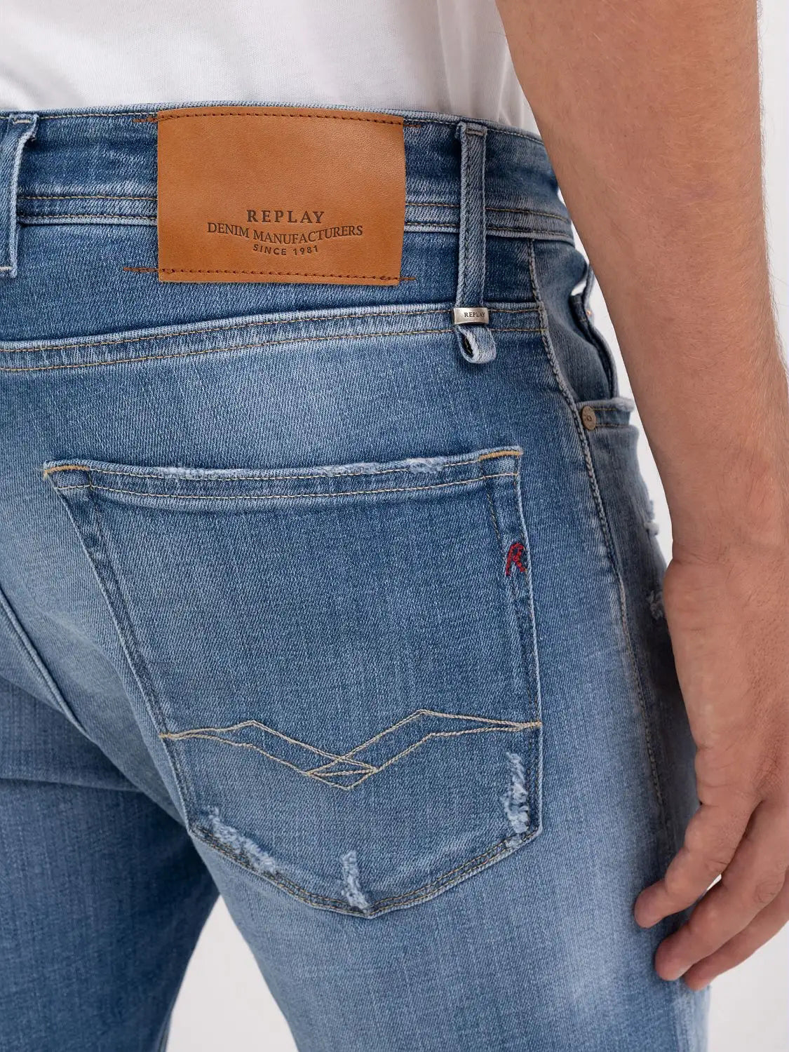 Replay Calcao Shorts Ma981q Light Wash Light Wash_shot6