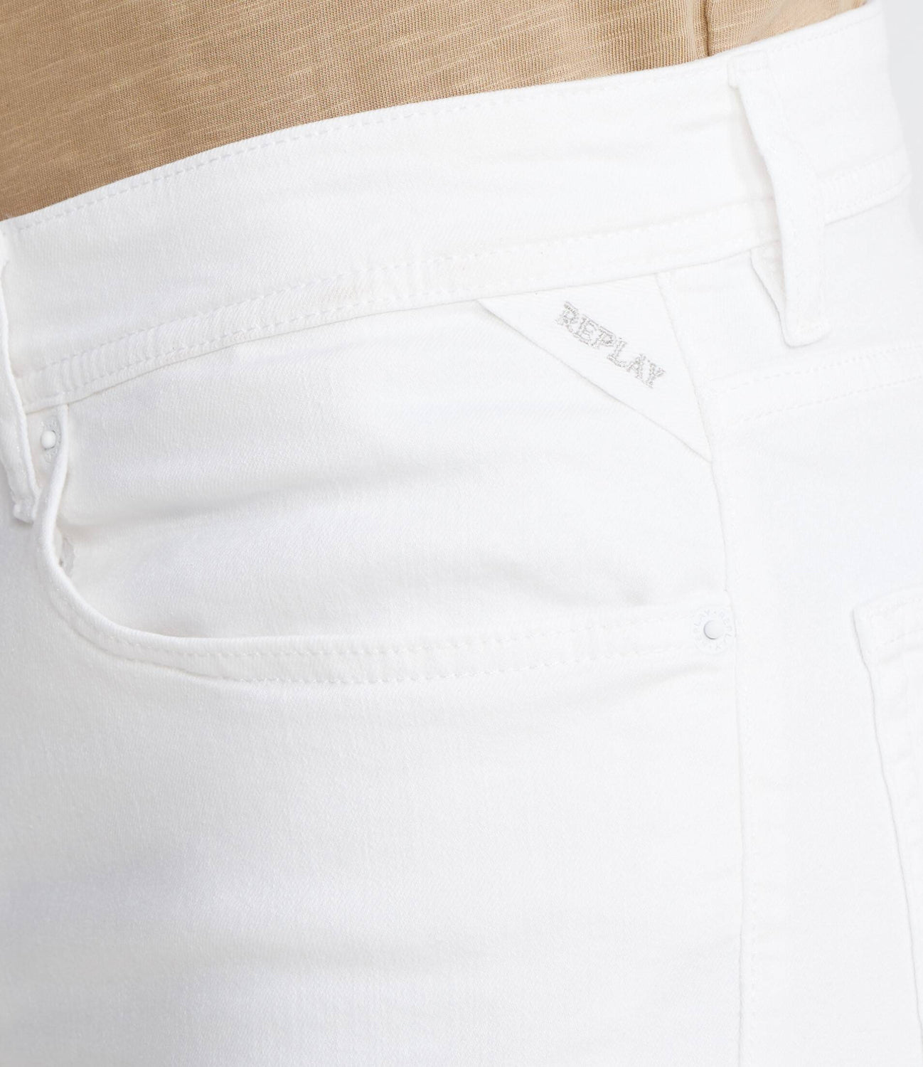 Replay Calcao Shorts Ma981y White Branco_shot1