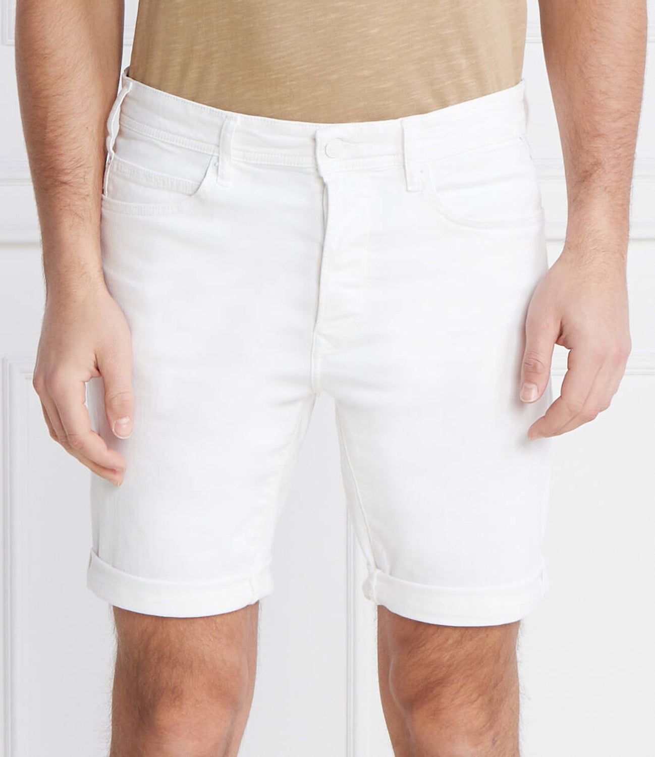 Replay Calcao Shorts Ma981y White Branco_shot5