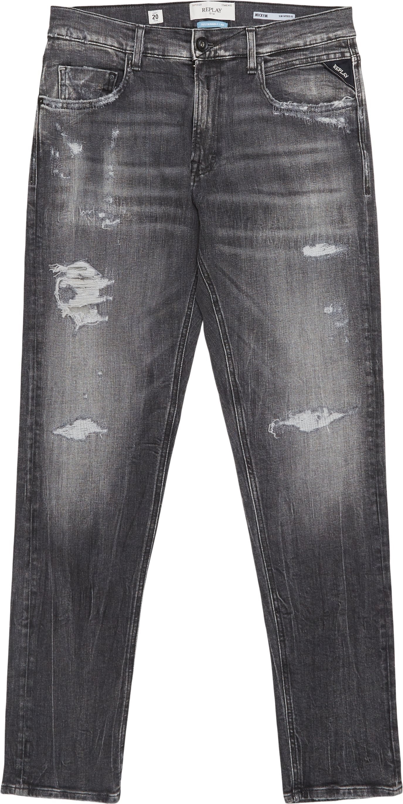 Replay Calcas Trousers M1021q 199 766 Old Grey Cinza_shot1