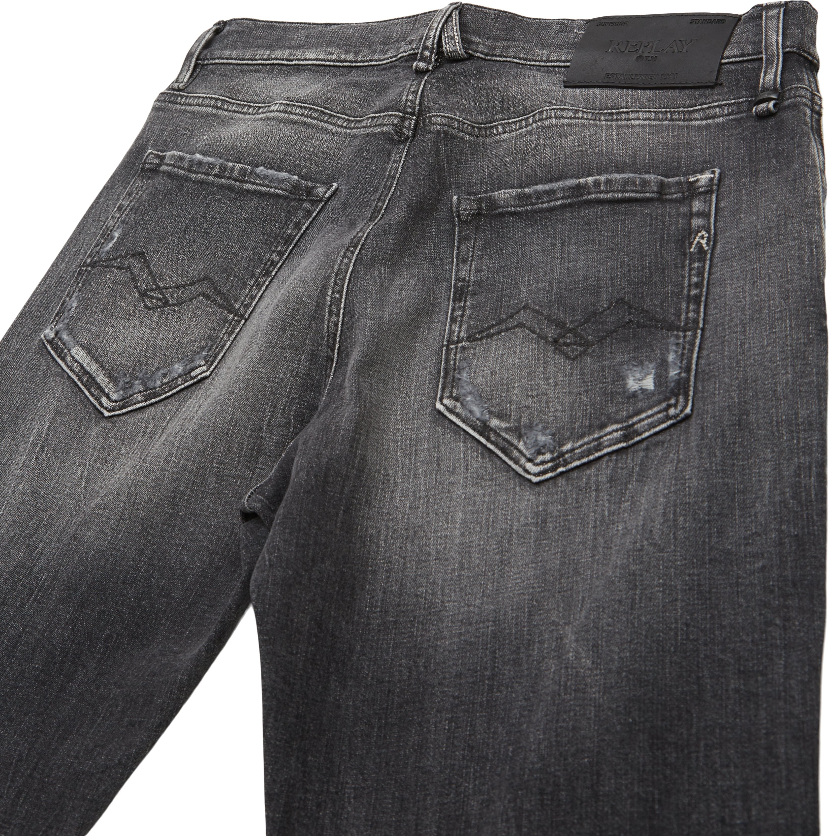 Replay Calcas Trousers M1021q 199 766 Old Grey Cinza_shot3